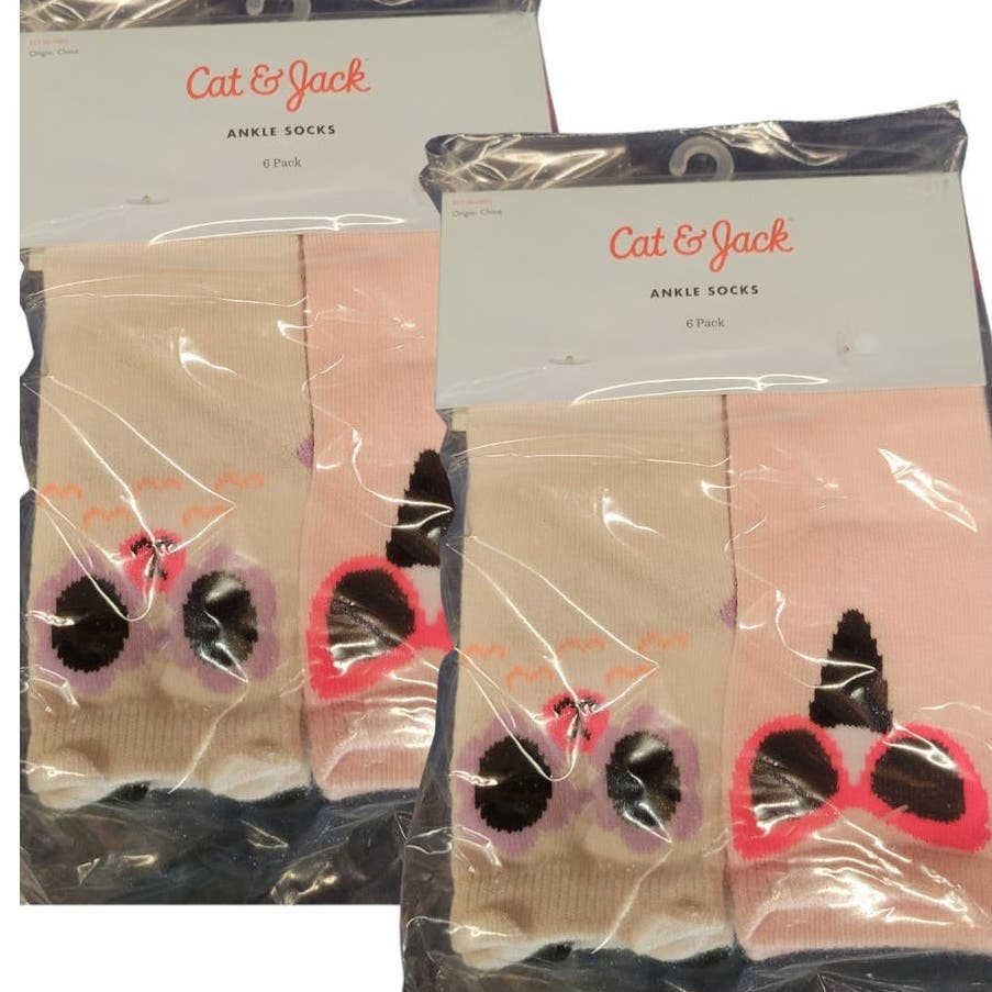 Infant (6-12M) 12 PK Animals/Sunglasses Print Socks - Cat & Jack