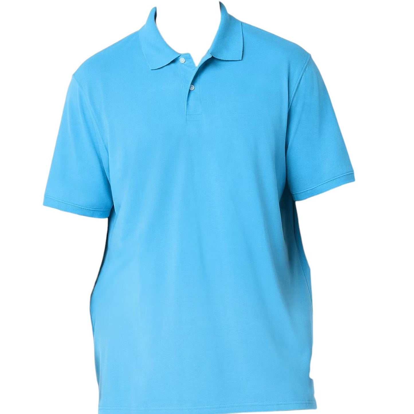 St. John's Bay Big &Tall Mens Regular Fit S/S Polo Shirt, Azure Blue, 2XLT