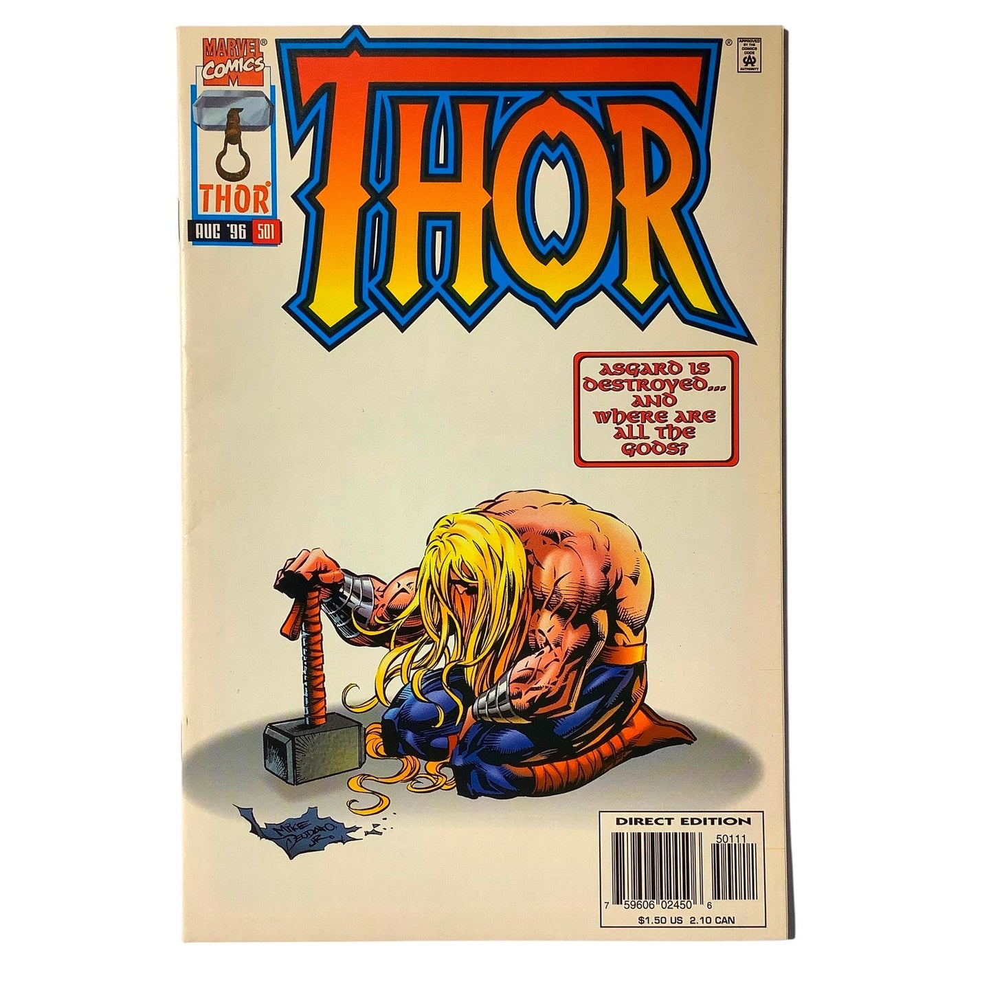 Marvel's Thor: Prey #501, Out of the Blue, Aug 1996, NM 9.4, Direct Edition