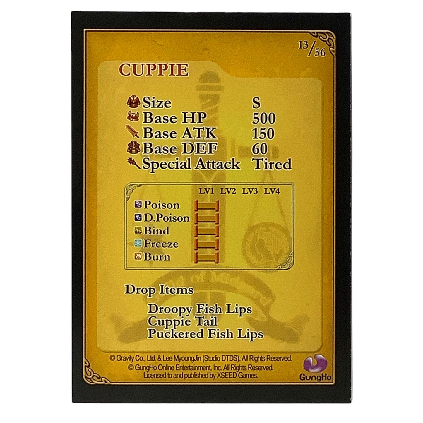 Ragnarok Odyssey Game Card 13/56, Cuppie, by XSeed Games