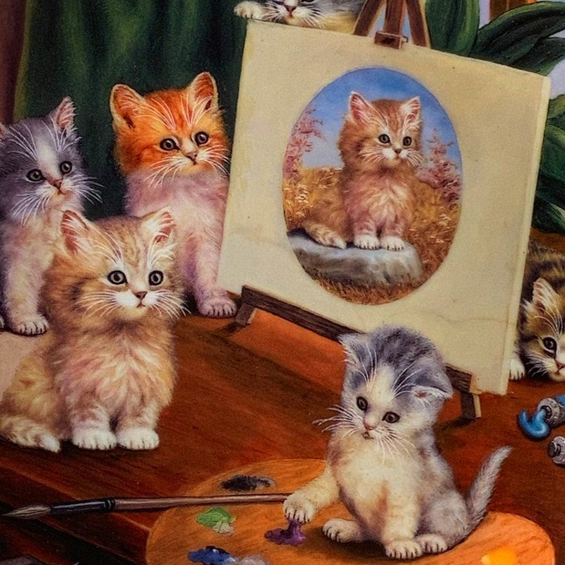 Collector's Plate: Sitting Pretty, Litter Rascals, J. Scholz, BradEx 1998