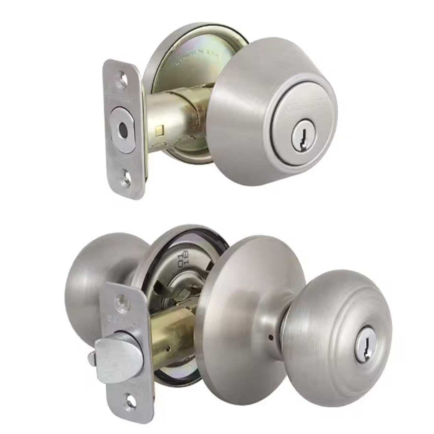 Defiant Hartford Satin Nickel Combo Pack with Double Cylinder Deadbolt, NIP