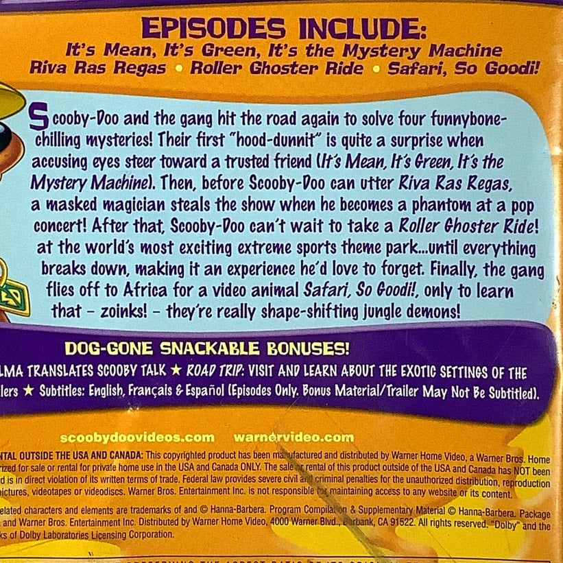 What's New Scooby-Doo V2 - Safari,So Goodi! (DVD 2009) 85 Minutes Kids Animation