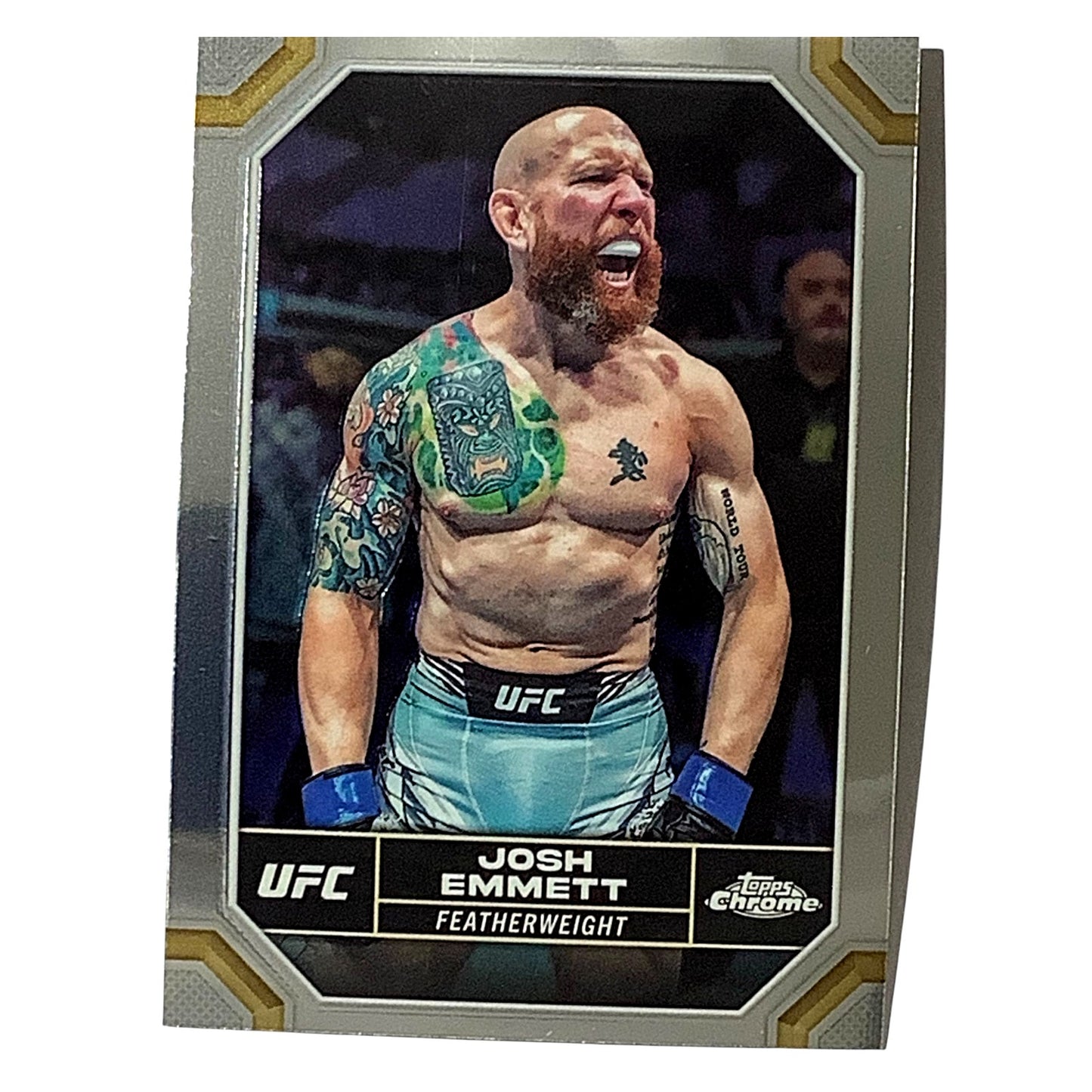 Josh Emmett, UFC Featherweight, Card 100, 2024 Topps Chrome UFC, NM+