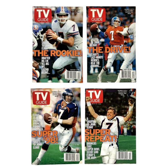 Lot/4, May 8, 1999 Collectible TV Guide- John Elway, Interview by Terry Bradshaw