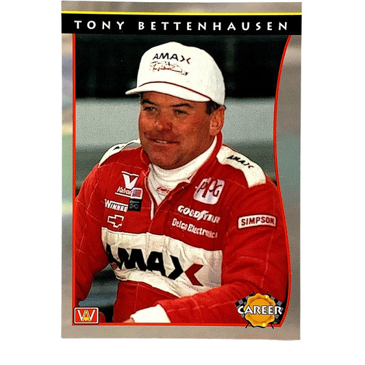 Indy Career - Tony Bettenhausen #16, 1992 Indy Car World Series, Card #92, NM