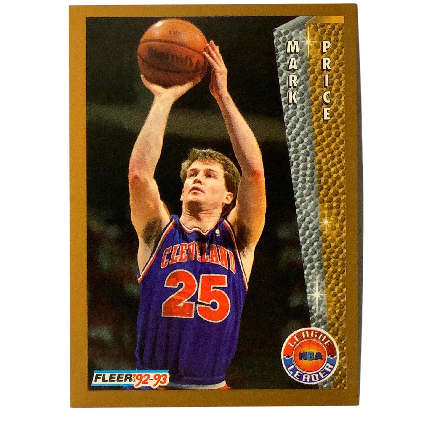 League Leader Mark Price (Free Throw % Made), Card #242 Cavs, 1992-93 Fleer NBA