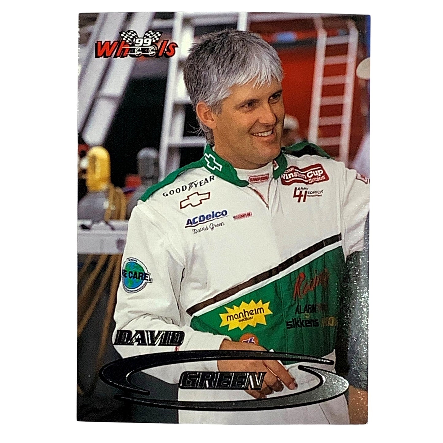 David Green, Sponsor: Kodiak, Card 11, 1999 Wheels NASCAR Winston Cup, NM+