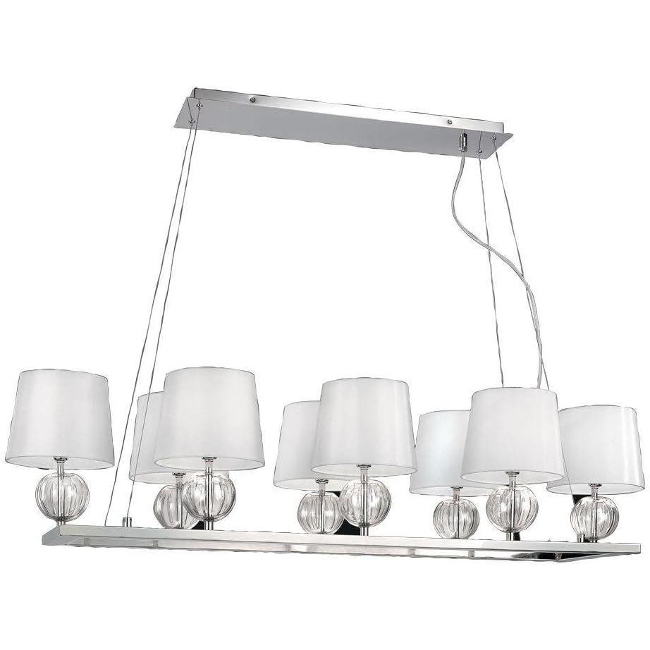 World Imports Speranza Collection 8-Light Chrome Pendant Ceiling Fixture #19520 [Local Pickup in Cropwell, AL 35054 $150]