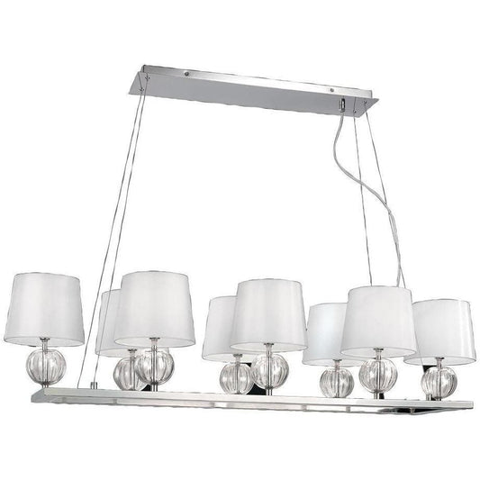 World Imports Speranza Collection 8-Light Chrome Pendant Ceiling Fixture #19520 [Local Pickup in Cropwell, AL 35054 $150]