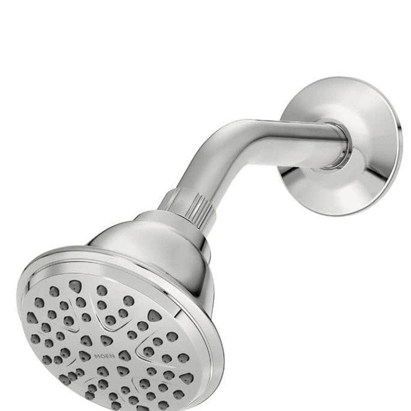 MOEN Attune 8-Spray Patterns 4" Single Wall Mount Fixed Shower Head, Chrome Grey