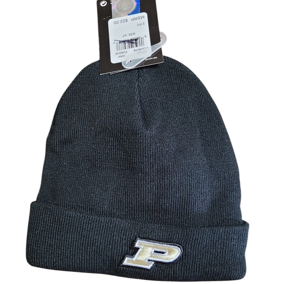 Nike 2 Piece Purdue Boilermakers Knit Hat and Gloves Set Size 4/7