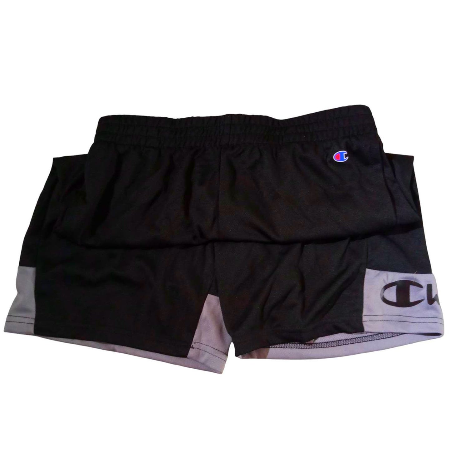 Champion Athleticwear XL Boy's Shorts, 30-32.5" Waist, 2 Pairs, Gray & Black