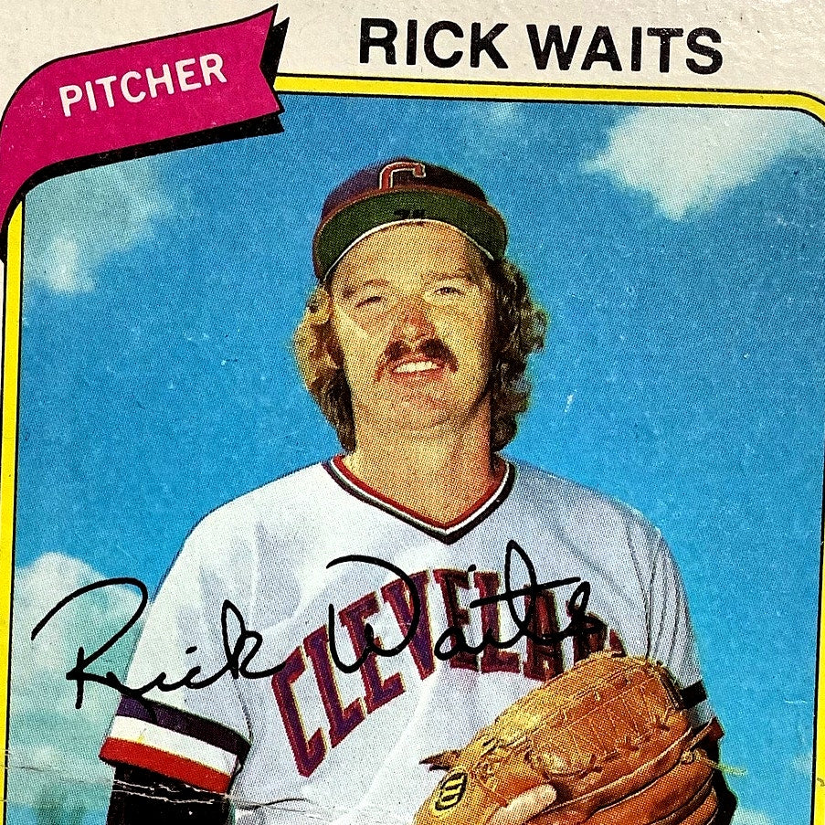 Rick Waits, Cleveland Indians, 1988 TOPPS Baseball Card 168 ,VG