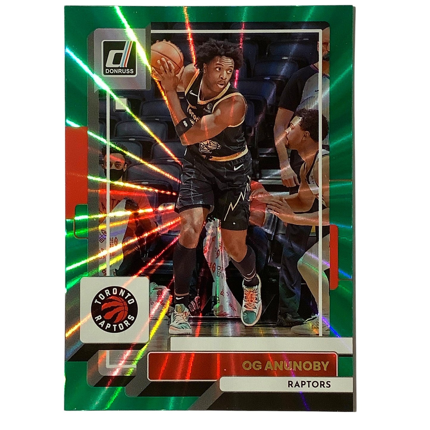 Og Anunosy -Green Sunburst- Toronto Raptors, Card#26, 2022-23 NBA Panini-Donruss