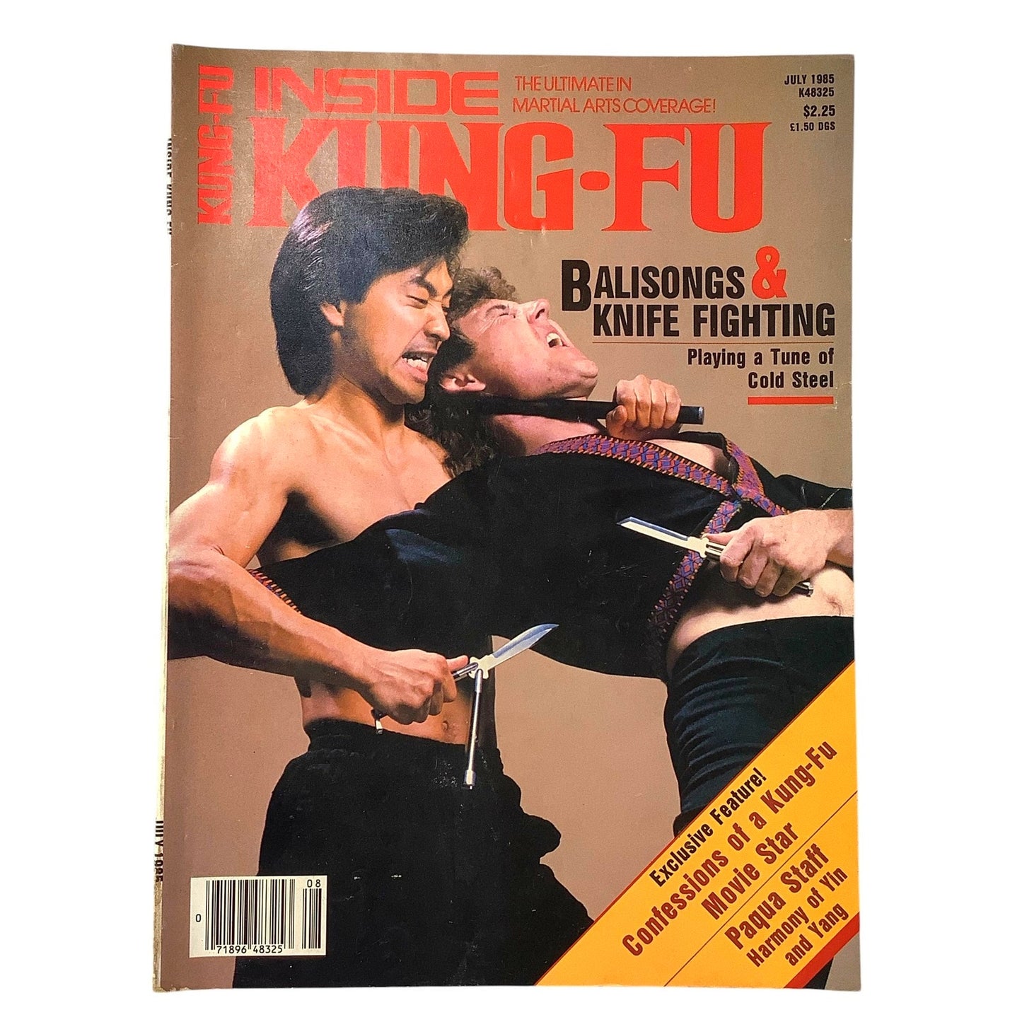 Inside Kung-Fu Vintage Magazine July 1985 Balisongs, Jeff Imada