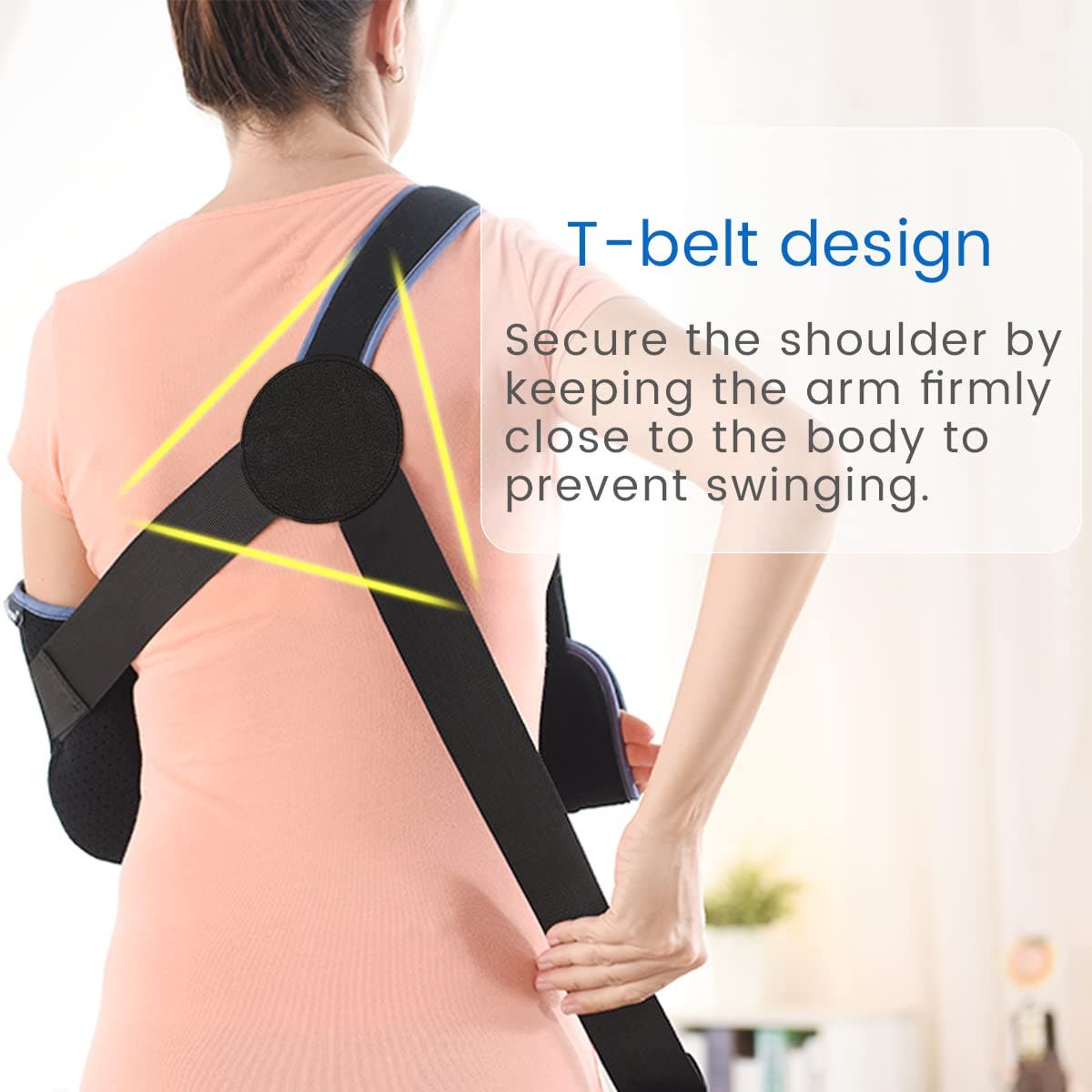 Velpeau Arm Sling Shoulder Immobilizer - Rotator Cuff Support, Medium