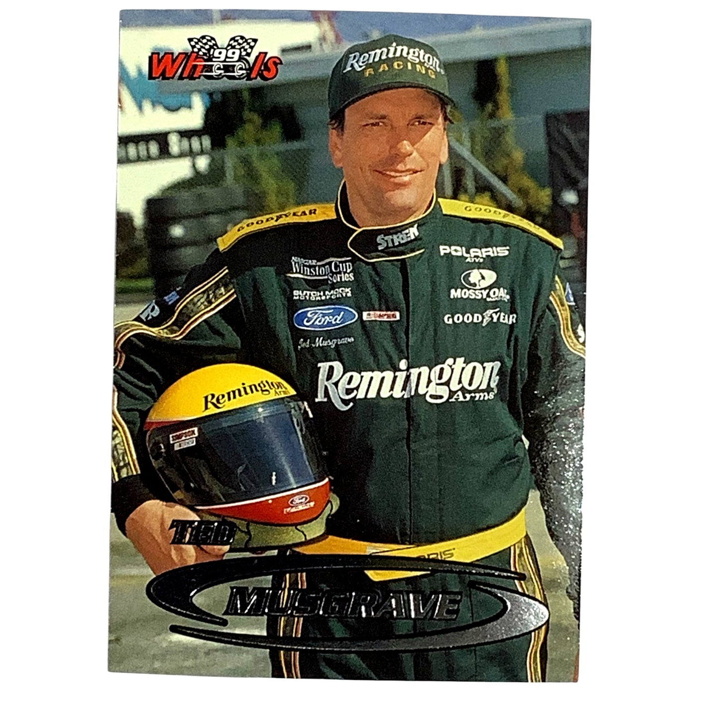 Ted Musgrave, Sponsor: Remington, Card 24, 1999 Wheels NASCAR Winston Cup, NM+