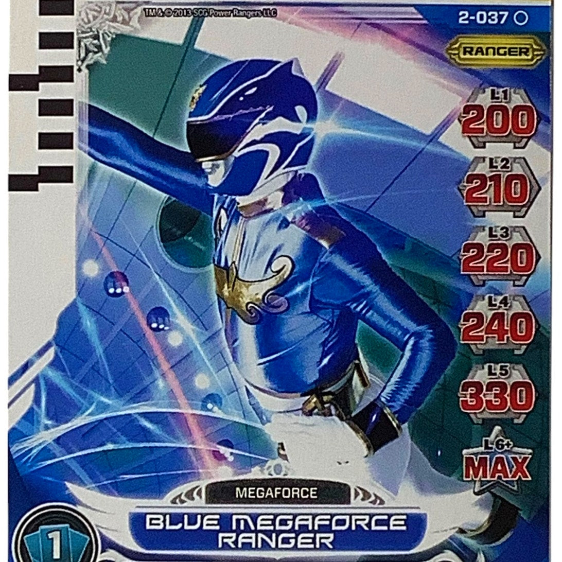 Blue Megaforce Ranger, Card 2-037, Guardians of Justice Power Rangers 2013