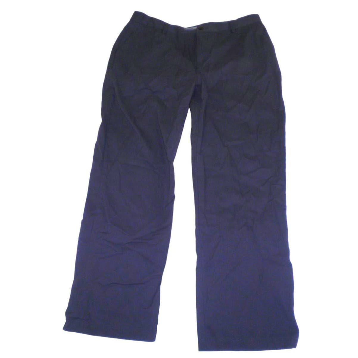 Men's Classic-Fit Wrinkle-Resistant Flat-Front Chino Pants, Black, 36W x 31L