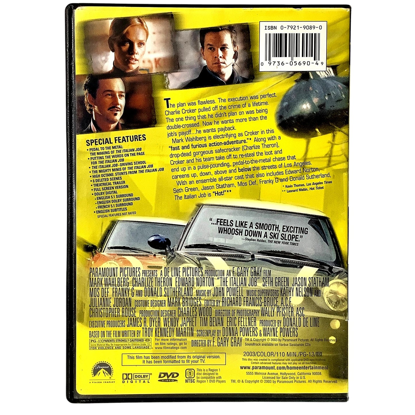 ITALIAN JOB (Special Collectors Edition 2003 DVD) 110 Minutes, PG-13