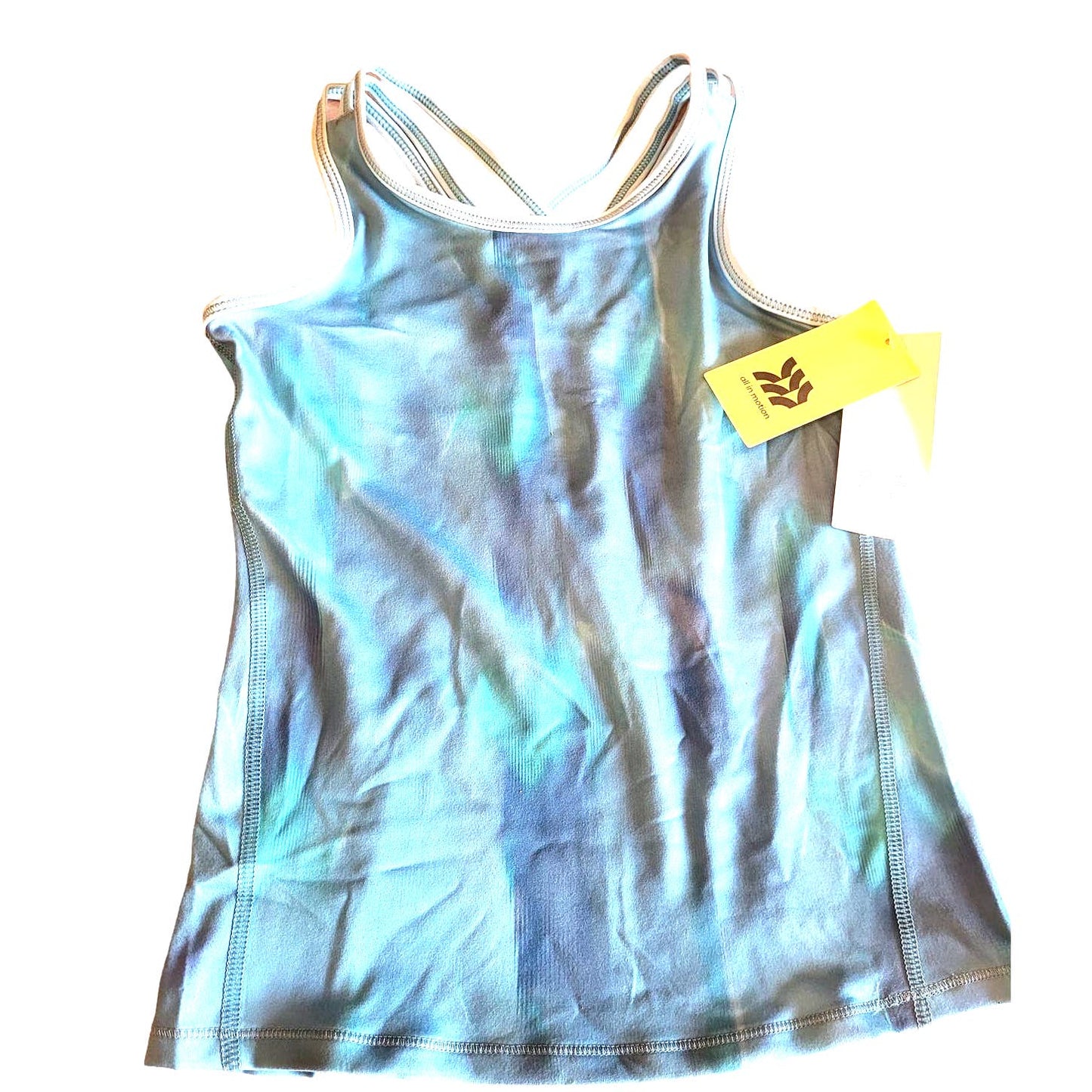 Girl' Racerback Tank Top - All in Motion, Size Small (6/6X) Soft Turquoise