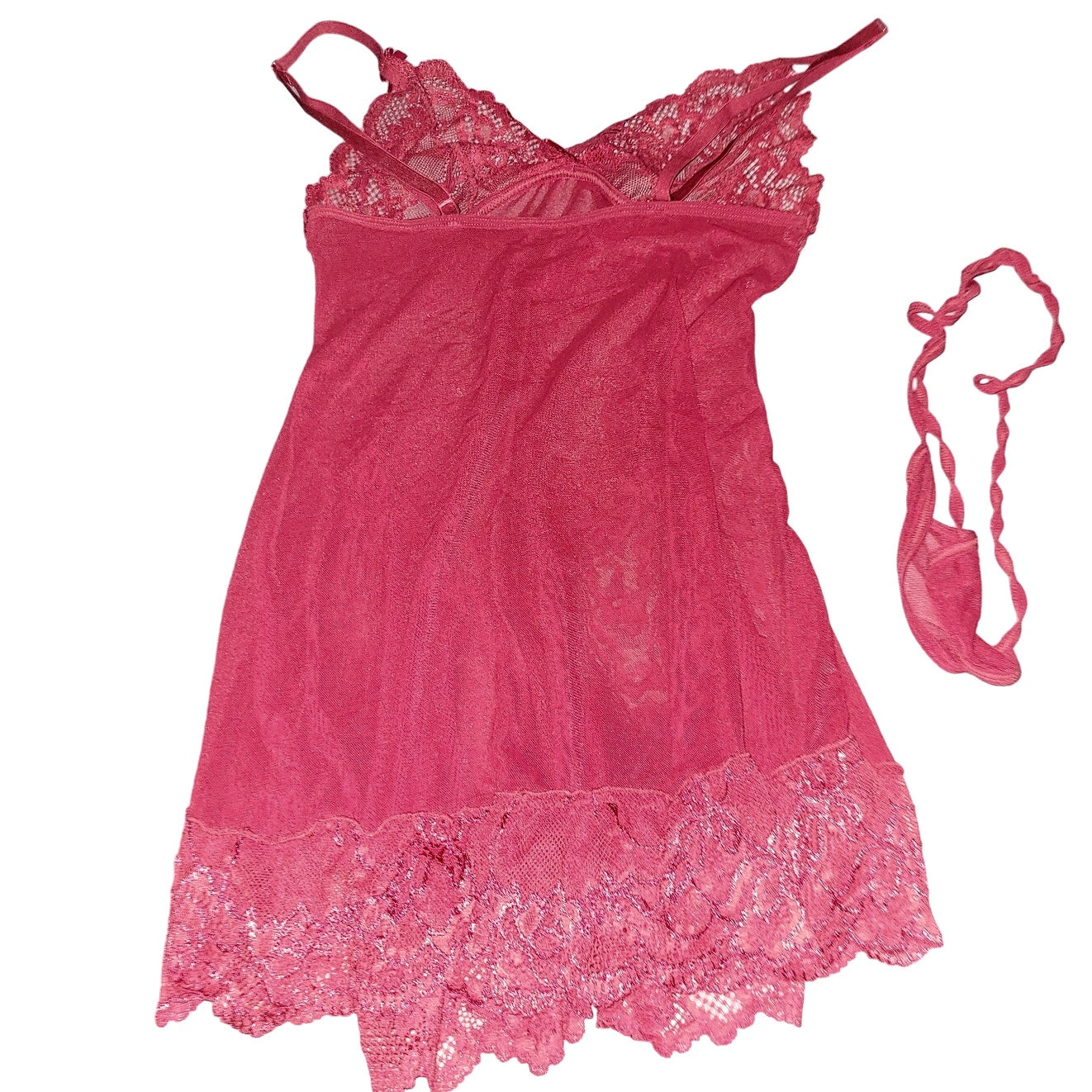 RSLOVE Babydoll Lingerie Lace Chemise Sexy Nightgown Sleepwear Dress, S