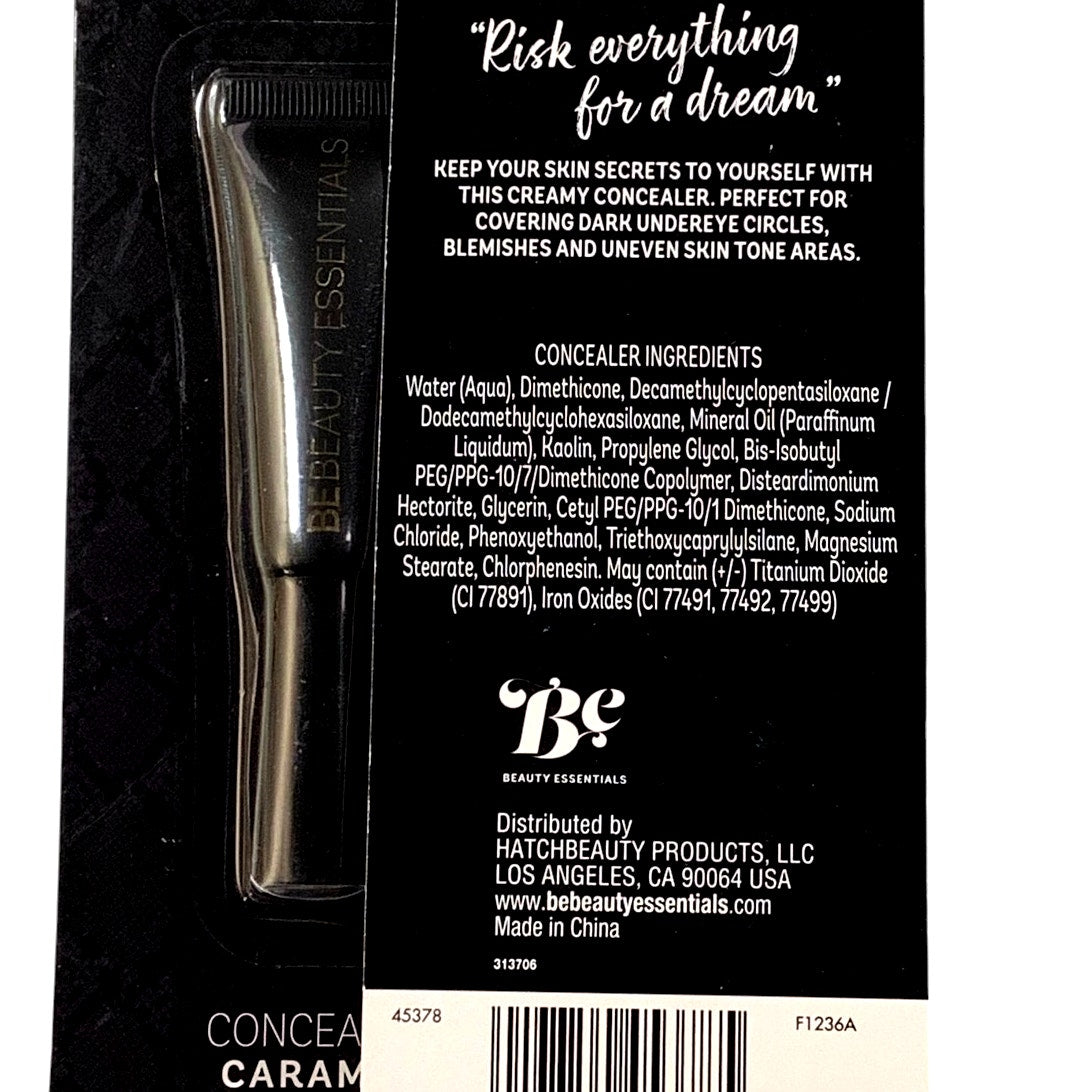 2-PK Beauty Essentials Concealer, Caramel, .27 Fl.Oz. Each, Handy For Travel Kit