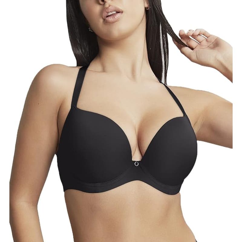 Cleo by Panache Women's Faith Molded Plunge Bra, Noir (Black), U.S. 34DDD(F)