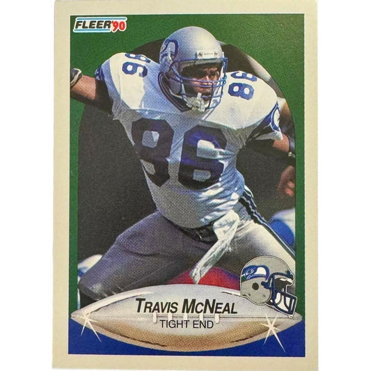 1990 Fleer Football, Travis McNeal #270, Seattle Seahawks, NM