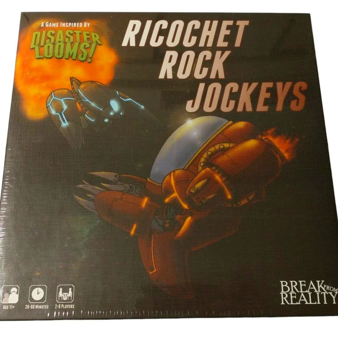 Break From Reality Games- Ricochet Rock Jockeys, Ages 11+, 2-6 Players