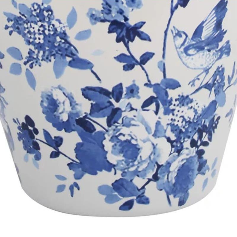 BIG Decorative Ceramic 19.5"H Vase, White/Blue Floral Ceramic · Table · Bouquet FREE SHIPPING or [Local Pickup for $20]