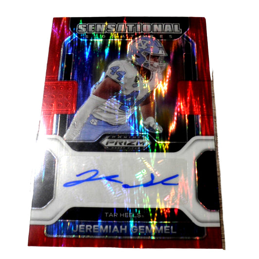 1/5 Jeremiah Gemmel Red Shock Prizm Sensational Signatures 2022 Draft Picks