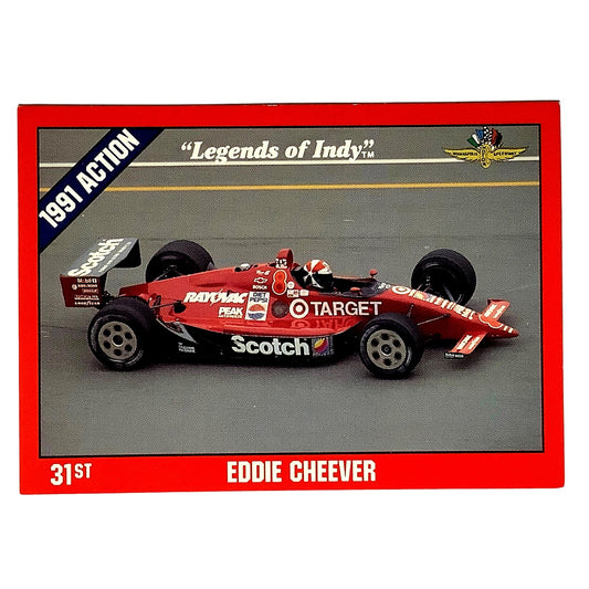 Eddie Cheever 31st Place Indy 500, 1991 Action, 1992 Legends of Indy, Card No.32