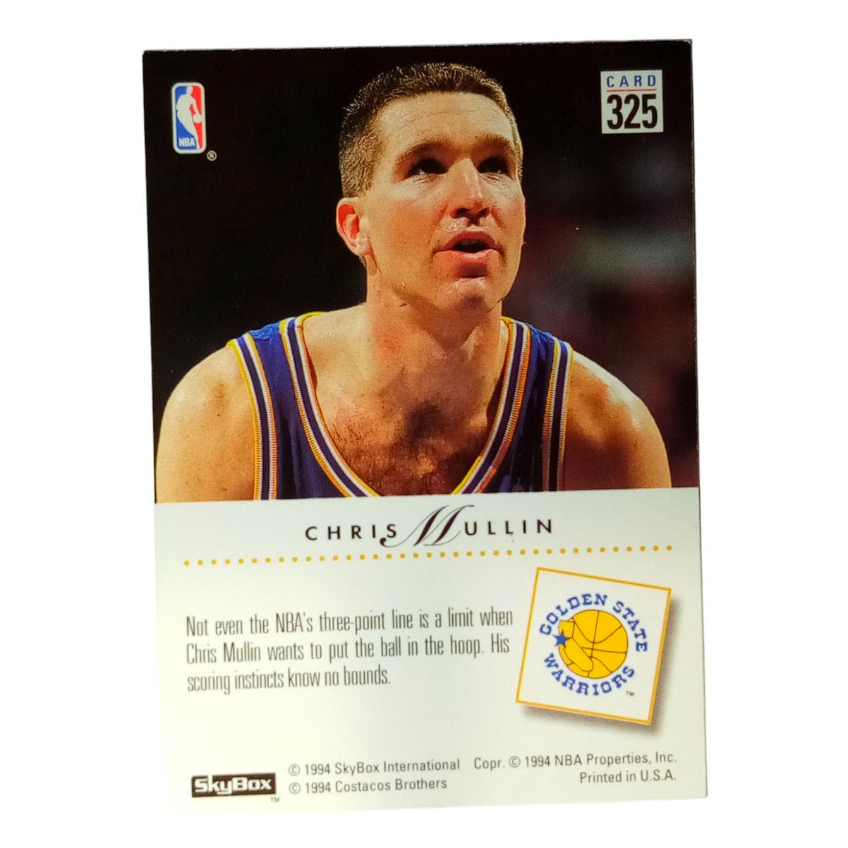 1993-94 Skybox Premium Basketball #325 Chris Mullin Golden State Warriors, NM