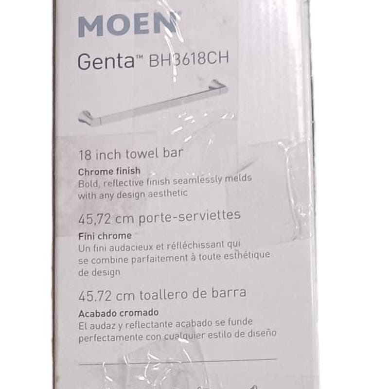 MOEN Genta 18 in. Towel Bar in Chrome, BH3618CH