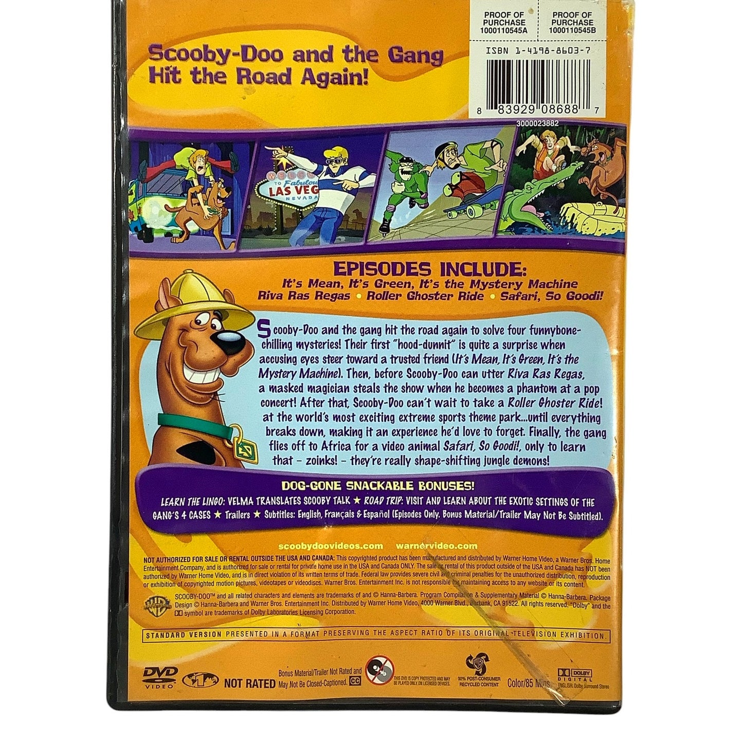 What's New Scooby-Doo V2 - Safari,So Goodi! (DVD 2009) 85 Minutes Kids Animation