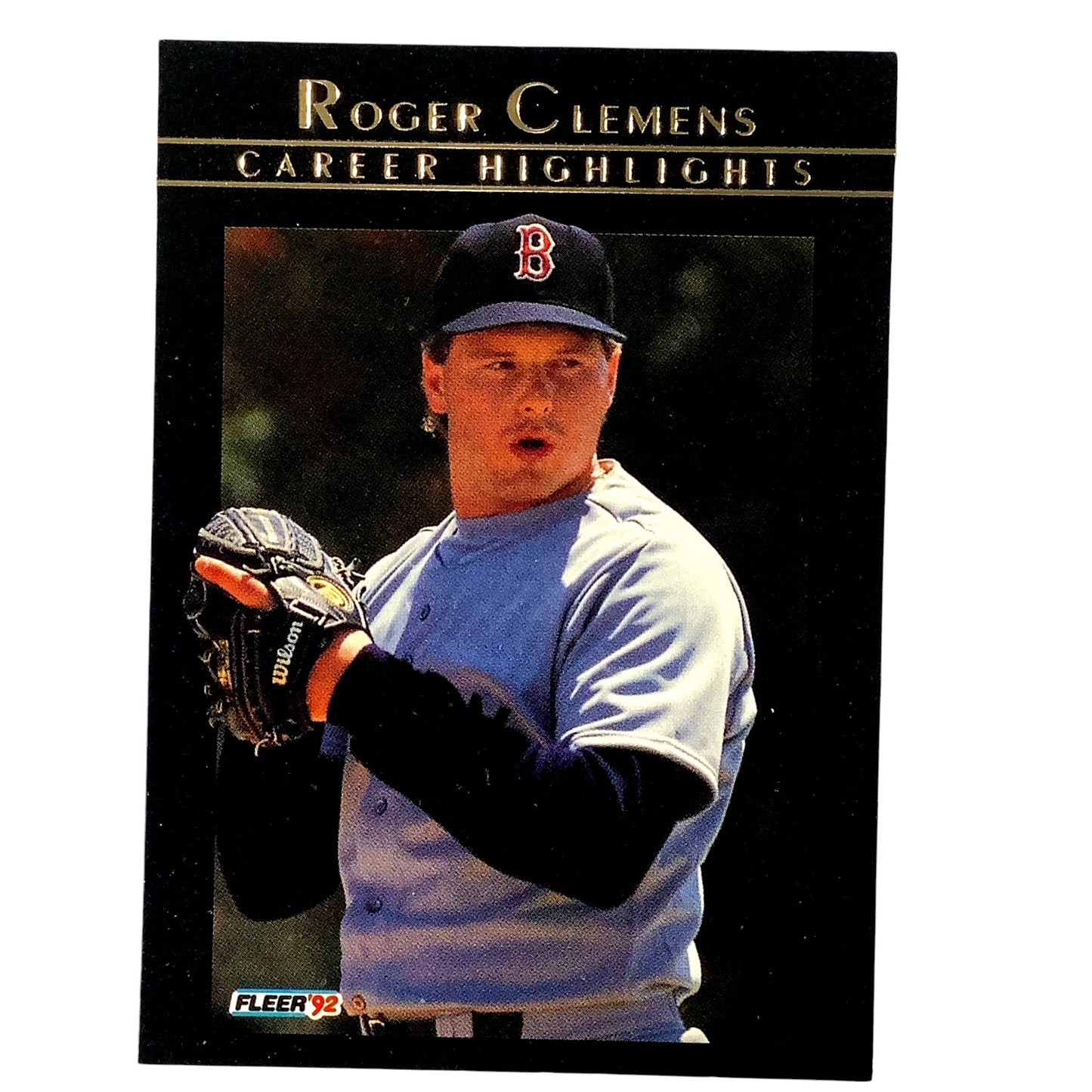 1992 Fleer, Roger Clemens Career Highlights, Card #13, Cooperstown Bound, NM+