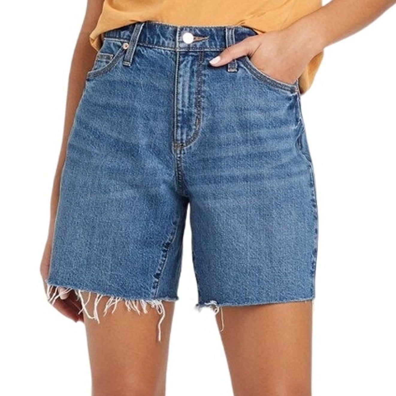 Women's High-Rise Vintage Bermuda Jean Shorts - Universal Thread, 12 / 31R