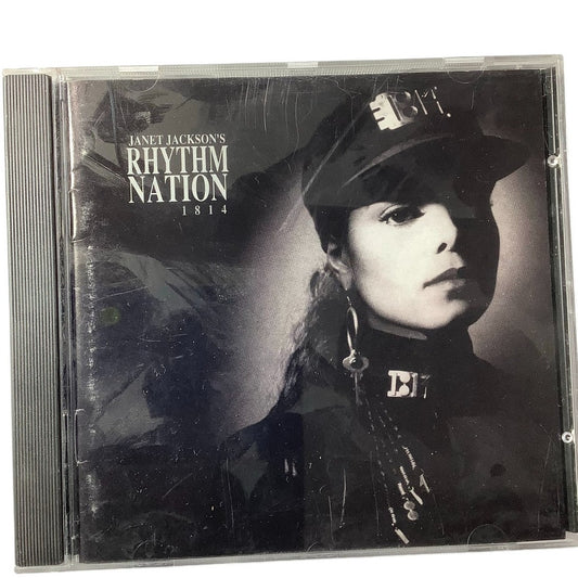 Janet Jackson, Rhythm Nation 1814, Vintage 1989 Music CD, Original Artwork, Case