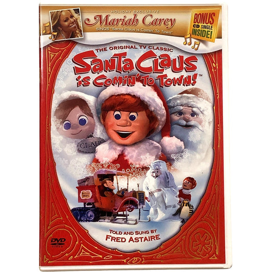 Santa Claus Is Comin' to Town, DVD 2005) w/ Mariah Carey CD, 48 Minutes -Family