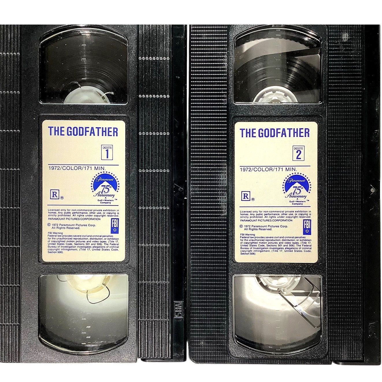 VHS - the Godfather (1987 VHS, 2-Tape Set) Al Pacino Robert Duvall Gordon Willis