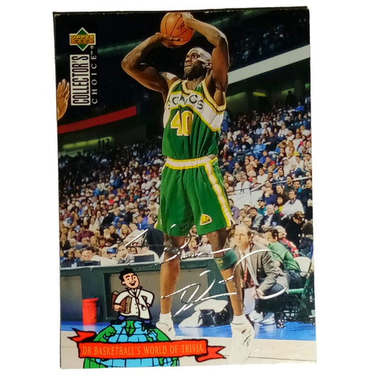 Shawn Kemp, 1994 Upper Deck Collector's Choice Silver Signature, SuperSonics, NM