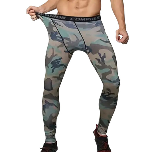 Unisex Woodland Camo Stretch Long Johns 27.6-29.2"W x 27"L