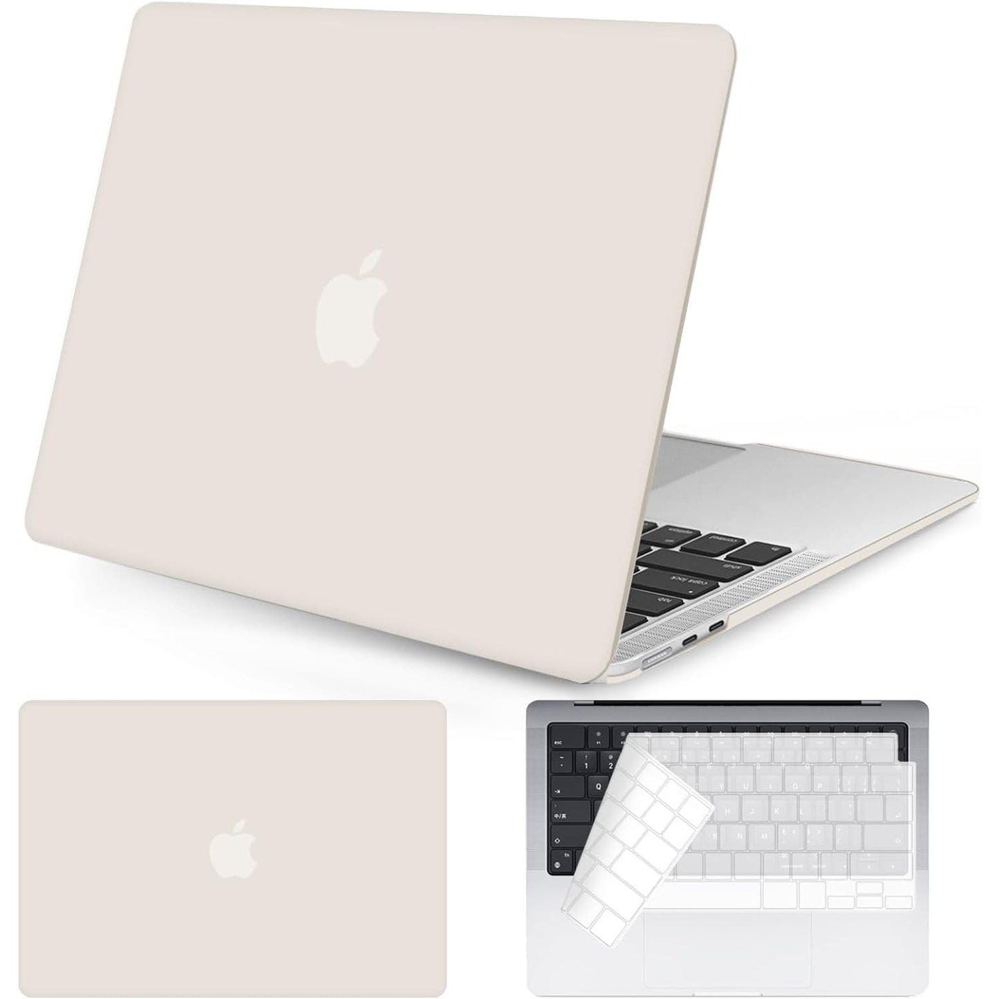 Cover for MacBook Air 15, M3 A3114 M2 A2941, w/ Keyboard Cover, Khaki 2023/24