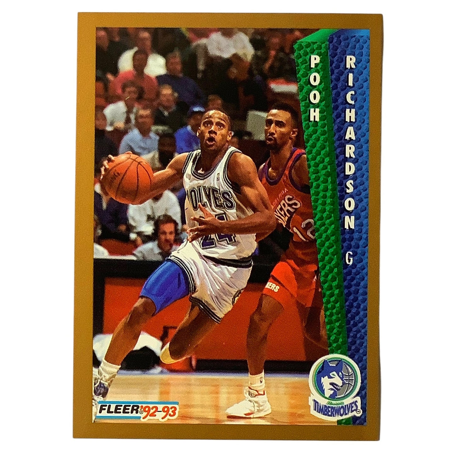 Pooh Richardson (G), Card #136, Minnesota Timberwolves, 1992-93 Fleer NBA