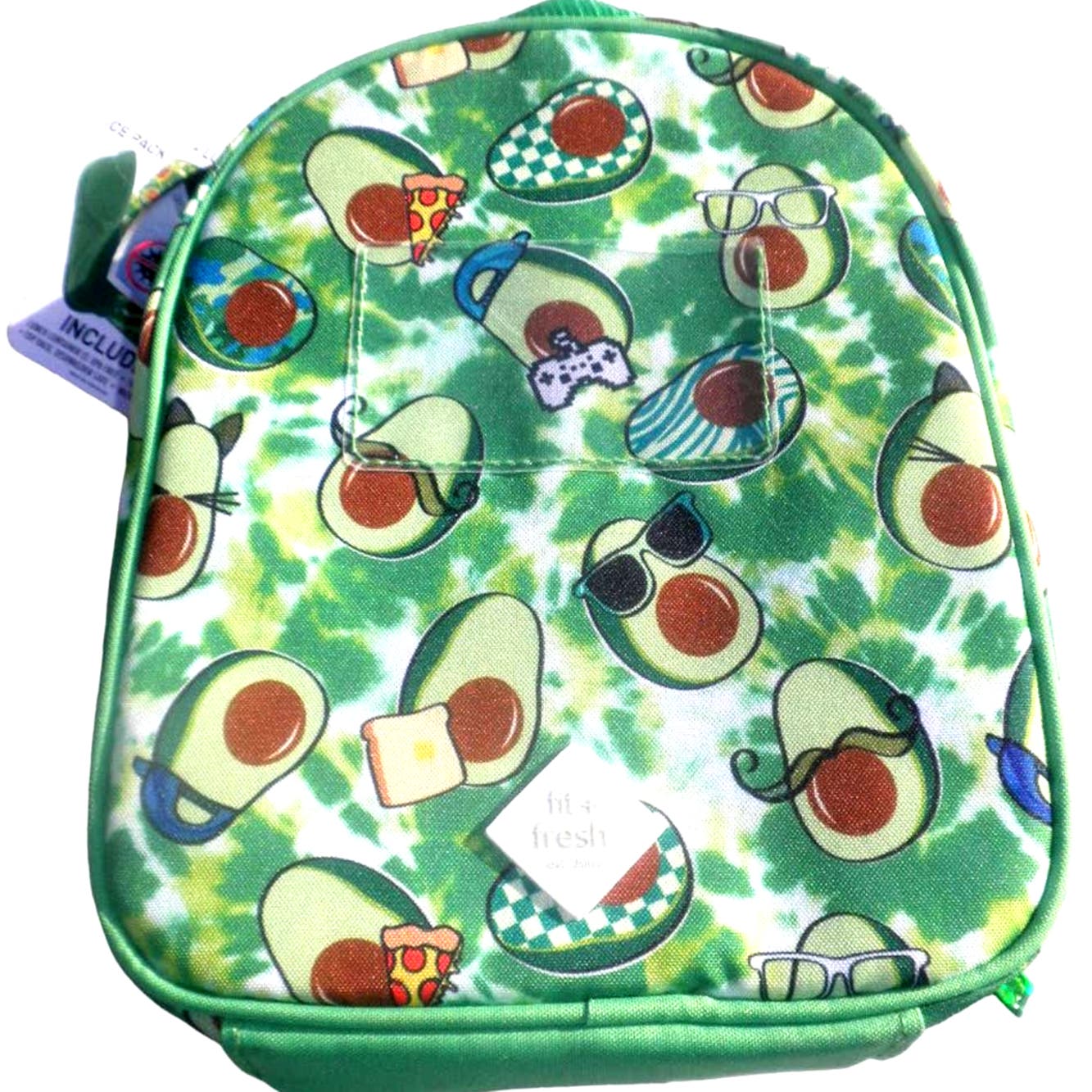 Fit+Fresh Novelty Avocado Insulated Lunch Bag for Kids and/or Adults - Free Shipping