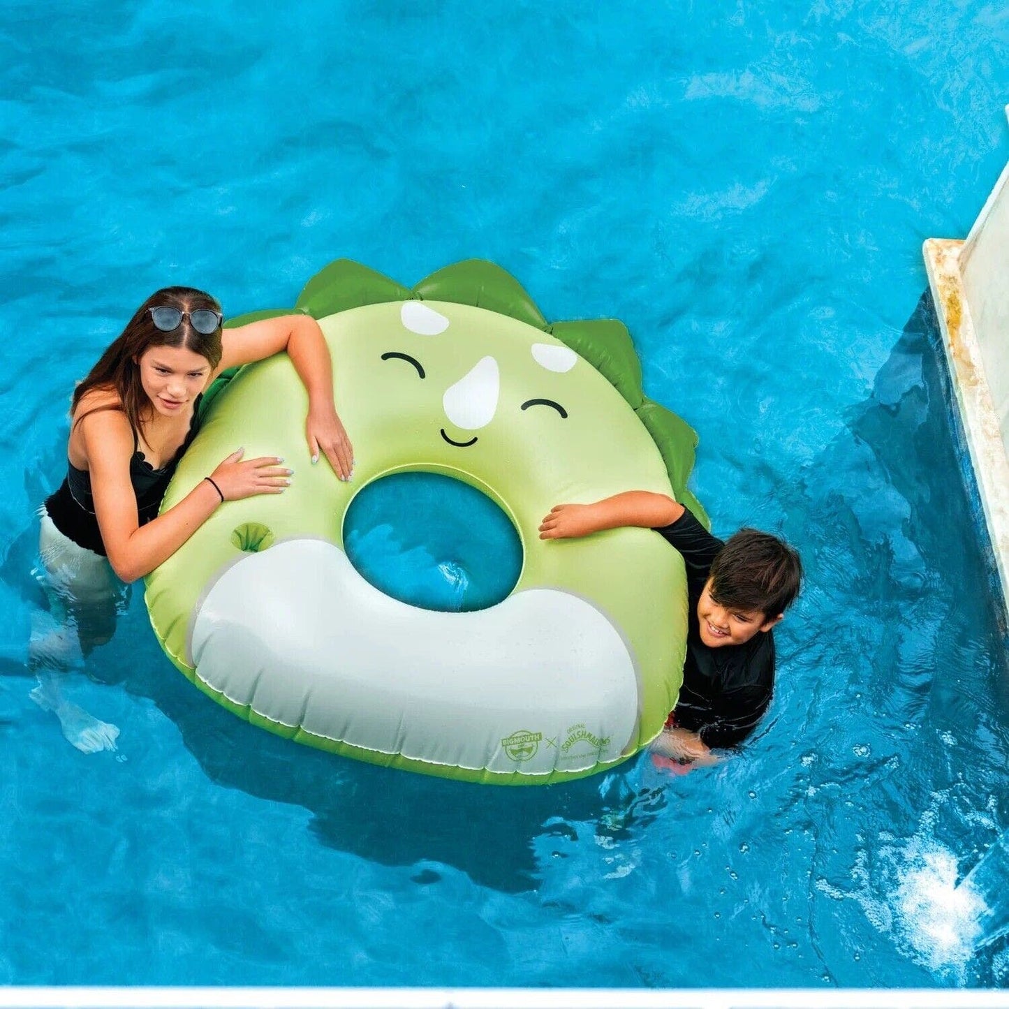 BigMouth, Squishmallows Tristan the Triceratops Pool Float 51.6" x 41.7" x 13.4"