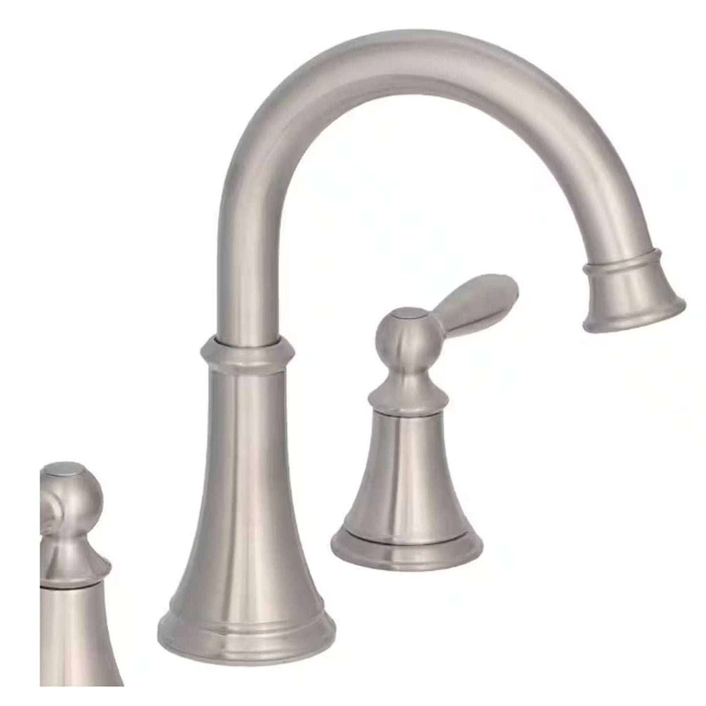 Courant 8 in. Widespread 2-Handle Bathroom Faucet in Brushed Nickel, LF-049-COKK