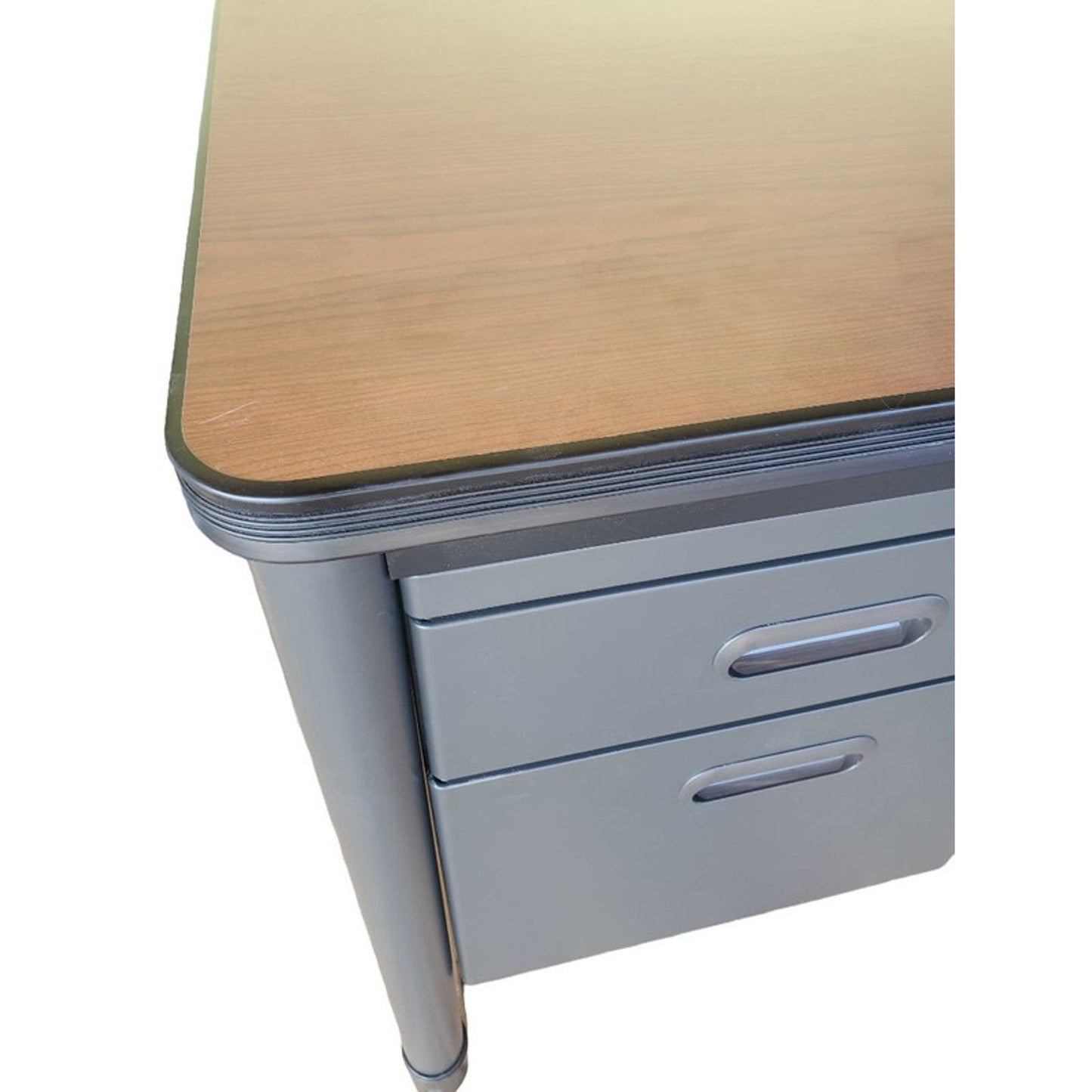 ASSEMBLED OFM Metal 5-Drawer Double-Pedestal Teachers Desk LOCAL PICKUP ONLY